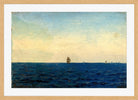 Amaldus Nielsen Print, Atlanterhavet (1860) in a light oak frame