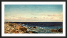 Amaldus Nielsen Print, Bris, Jæren (1892) in a black frame