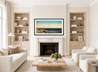 Amaldus Nielsen Print, Bris, Jæren (1892) displayed in a Scandinavian living room