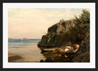 Amaldus Nielsen Print, En holme (1895) in a black frame