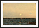 Amaldus Nielsen Print, Fjordstudie (1898) in a black frame