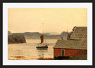 Amaldus Nielsen Print, Fjordstudie in a black frame