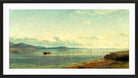 Amaldus Nielsen Print, Fra Bømmelfjord (1924) in a black frame