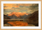Amaldus Nielsen Print, Fra Balestrand (1865) in a light oak frame