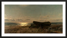 Amaldus Nielsen Print, Fra Bjarke (1905) in a black frame