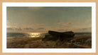 Amaldus Nielsen Print, Fra Bjarke (1905) in a light oak frame
