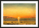 Amaldus Nielsen Print, Fra Eidem, Aafjord (1908) in a black frame
