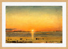 Amaldus Nielsen Print, Fra Eidem, Aafjord (1908) in a light oak frame