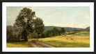 Amaldus Nielsen Print, Fra Frøen, Vestre Aker (1872) in a black frame