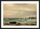 Amaldus Nielsen Print, Fra Hodne, Jæren (1892) in a black frame