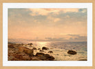 Amaldus Nielsen Print, Fra Hodne, Jæren (1892) in a light oak frame