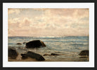 Amaldus Nielsen Print, Fra Jæren (1892) in a black frame