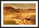 Amaldus Nielsen Print, From the Risøbank near Mandal (1889) in a black frame