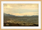 Amaldus Nielsen Print, Gråvær, Bømmelen (1863) in a light oak frame