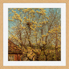 Amaldus Nielsen Print, Naboer in a light oak frame