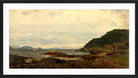 Amaldus Nielsen Print, Regnstemning, Bømmelen (1861) in a black frame
