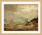 Amaldus Nielsen Print, Regntykke med brenninger in a light oak frame