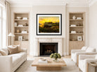 Amaldus Nielsen Print, Salterier, Kinn (1860) displayed in a Scandinavian living room