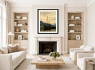 Amaldus Nielsen Print, Sognejekter (1865) displayed in a Scandinavian living room