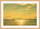 Amaldus Nielsen Print, Solskinnsstemning, Hvaler (1889) in a light oak frame