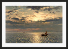 Amaldus Nielsen Print, Solspeil (1900) in a black frame