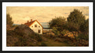 Amaldus Nielsen Print, Sommeraften ved Hvaler (1896) in a black frame