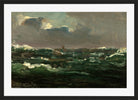 Amaldus Nielsen Print, Spanskesjøen (1860) in a black frame