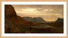 Amaldus Nielsen Print, Stavenes, Søndfjord (1866) in a light oak frame