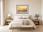 Amaldus Nielsen Print, Studie (1896) displayed above a bed