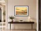 Amaldus Nielsen Print, Studie (1896) displayed above a console table