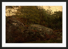 Amaldus Nielsen Print, Ved Mandal (1868) in a black frame