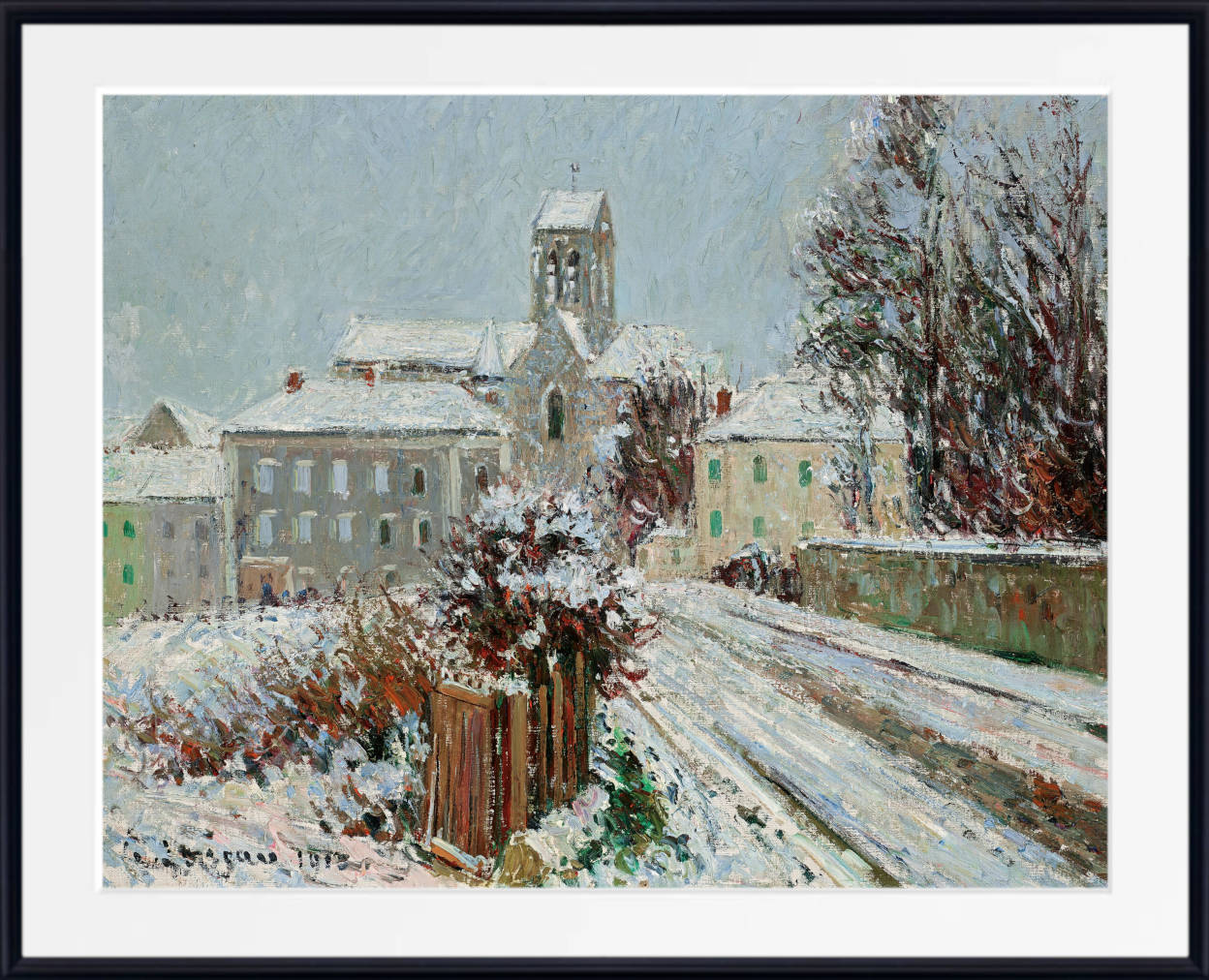 Gustave Loiseau Print, Snow in Auvers-sur-Oise (1913)