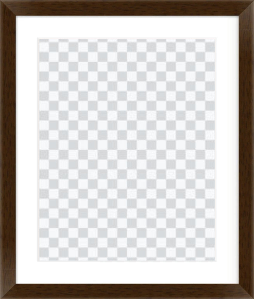 Brown Stained Wooden Frames For Prints - Landscape and Portrait Formats