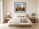 Canaletto Print, A capriccio with the church of the Redentore (1744) — bedroom