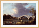 Canaletto Print, A View of Walton Bridge — oak frame