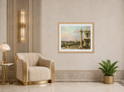 Canaletto Print, Bacino di San Marco: From the Piazzetta — art deco roomset