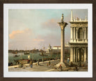 Canaletto Print, Bacino di San Marco: From the Piazzetta — brown frame