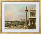 Canaletto Print, Bacino di San Marco: From the Piazzetta — gold frame