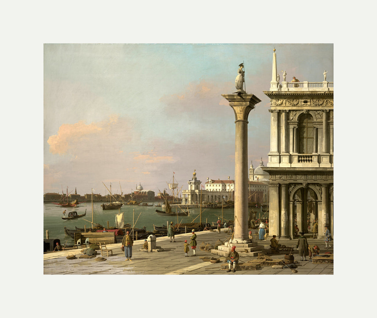 Canaletto Print, Bacino di San Marco: From the Piazzetta — rolled canvas