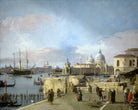 Canaletto Print, Entrance to the Grand Canal from the Molo, Venice (1742-1744) — unframed