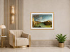 Canaletto Print, Grand Canal from Palazzo Balbi towards the Rialto (between 1720 and 1723) — art deco roomset