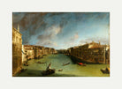 Canaletto Print, Grand Canal from Palazzo Balbi towards the Rialto (between 1720 and 1723) — rolled canvas