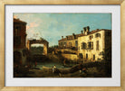 Canaletto Print, Lock near Dolo — gold frame