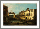 Canaletto Print, Lock near Dolo — light grey frame