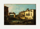 Canaletto Print, Lock near Dolo — rolled canvas