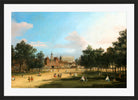 Canaletto Print, London: The Old Horse Guards and Banqueting Hall, Whitehall, from St James’s Park — black frame