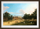 Canaletto Print, London: The Old Horse Guards and Banqueting Hall, Whitehall, from St James’s Park — brown frame