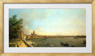 Canaletto Print, London: The Thames from Somerset House Terrace towards the City — gold frame