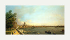 Canaletto Print, London: The Thames from Somerset House Terrace towards the City — rolled canvas