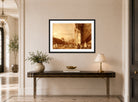 Canaletto Print, Piazza San Marco from the Southwest Corner, with the Procuratie Nuove on the Right — hallway